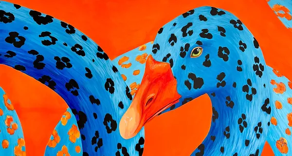 Image of Intertwining by Ivanka Nechyporyk, size: 100x200 cm, made of Acrylic on canvas, Painting medium, from Kyiv, priced at $4000