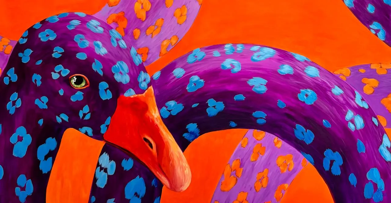 Image of Intertwining by Ivanka Nechyporyk, size: 100x200 cm, made of Acrylic on canvas, Painting medium, from Kyiv, priced at $4000