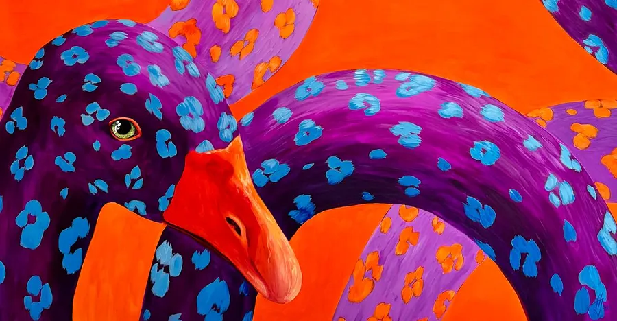 Image of Intertwining by Ivanka Nechyporyk, size: 100x200 cm, made of Acrylic on canvas, Painting medium, from Kyiv, priced at $4000