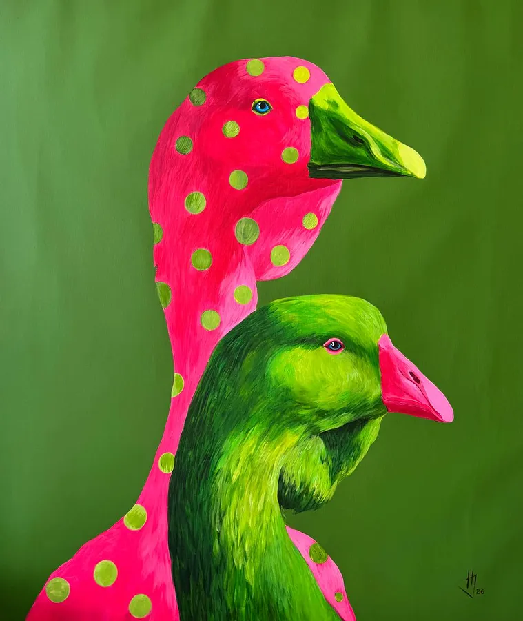 Image of Dopamine connection by Ivanka Nechyporyk, size: 120х100cm, made of Acrylic on canvas, Painting medium, from Kyiv, priced at $4000