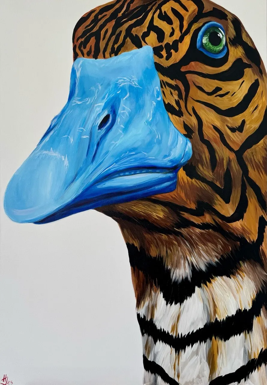 Image of Poster "Tiger" by Ivanka Nechyporyk, size: 40x60cm, made of Paper, Printing medium, from Kyiv, part of the Posrets series, priced at $100