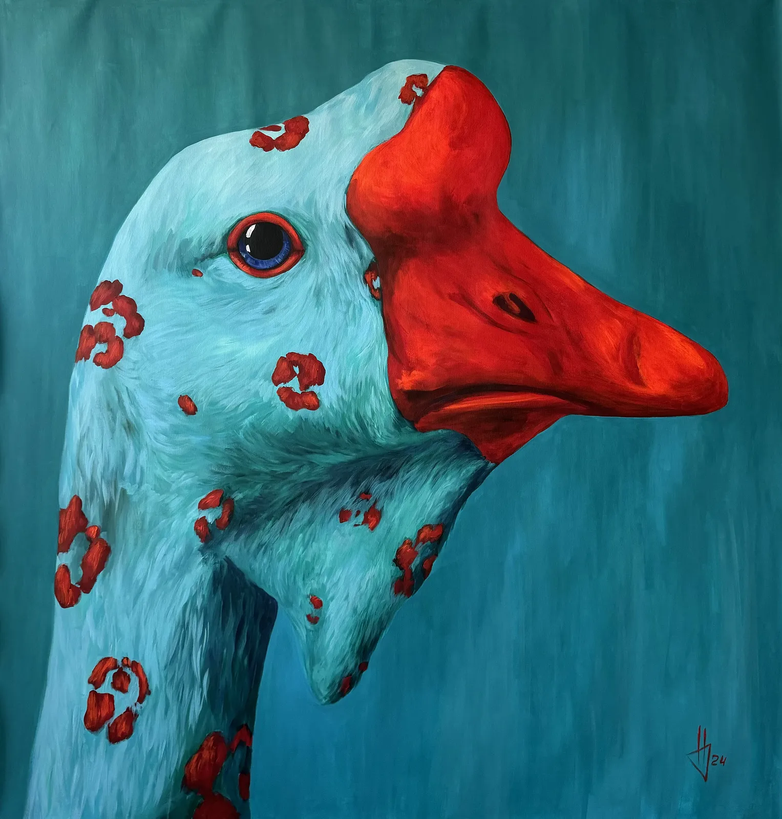Image of Poster “Emerald” by Ivanka Nechyporyk, size: 50x50cm, made of Paper , Printing medium, from Kyiv, part of the Posrets series, priced at $120