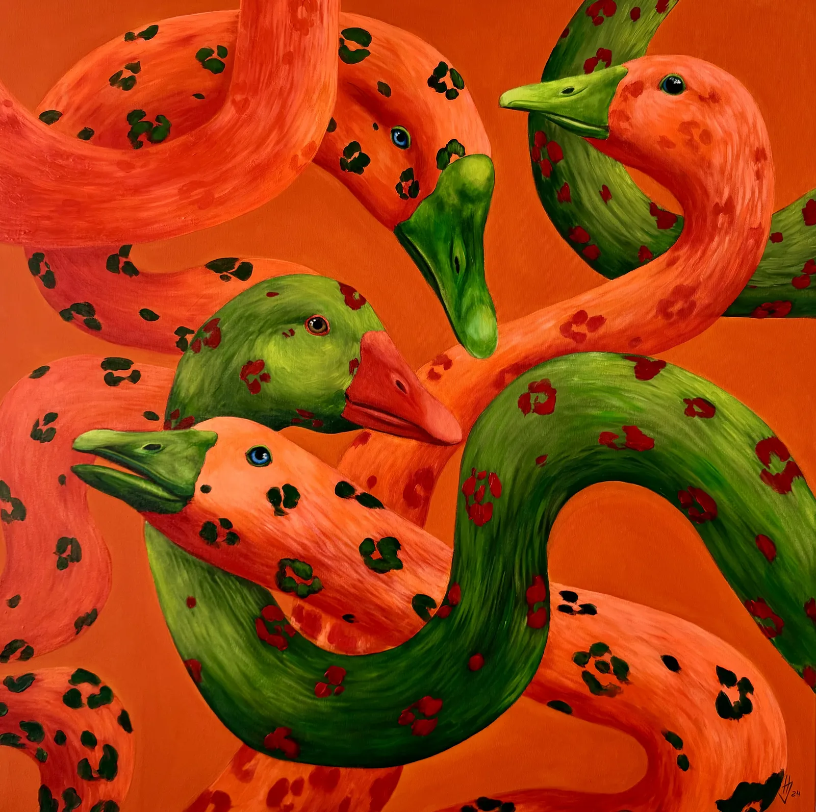 Image of Poster “Mimicry of chaos” by Ivanka Nechyporyk, size: 50x50cm, made of Paper , Printing medium, from Kyiv, part of the Posrets series, priced at $120