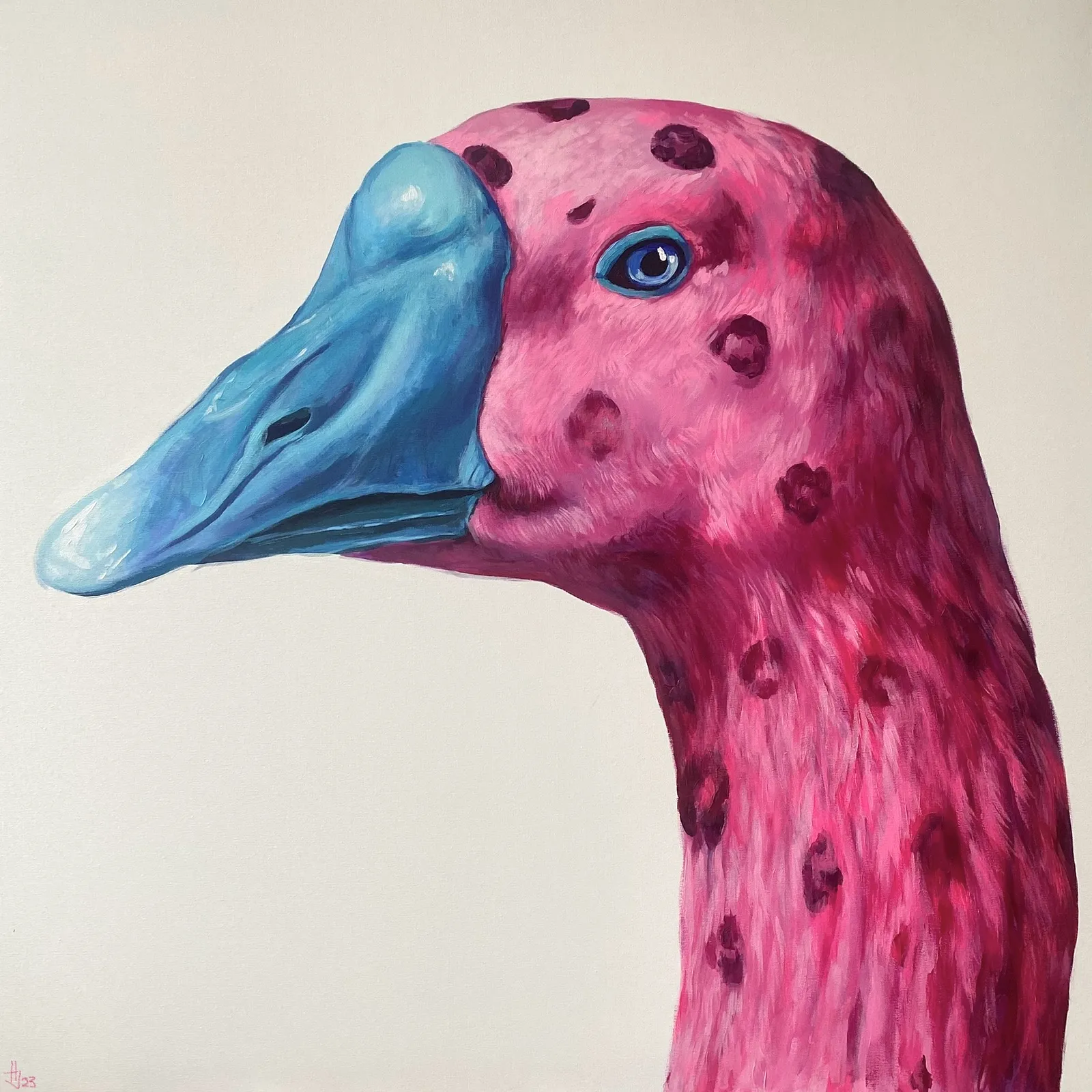 Image of Poster “Pink” by Ivanka Nechyporyk, size: 50x50cm, made of Paper , Printing medium, from Kyiv, part of the Posrets series, priced at $120