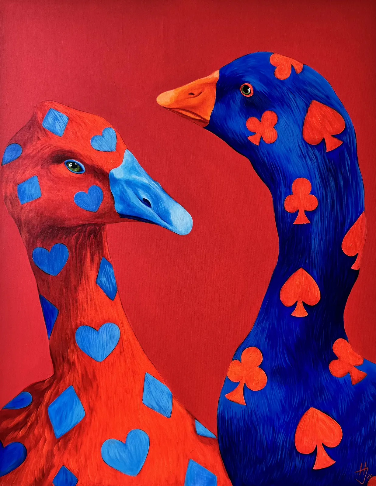 Image of Poin of Convergence by Ivanka Nechyporyk, size: 90x115cm, made of Acrylic on canvas, Painting medium, from Kyiv, priced at $3600