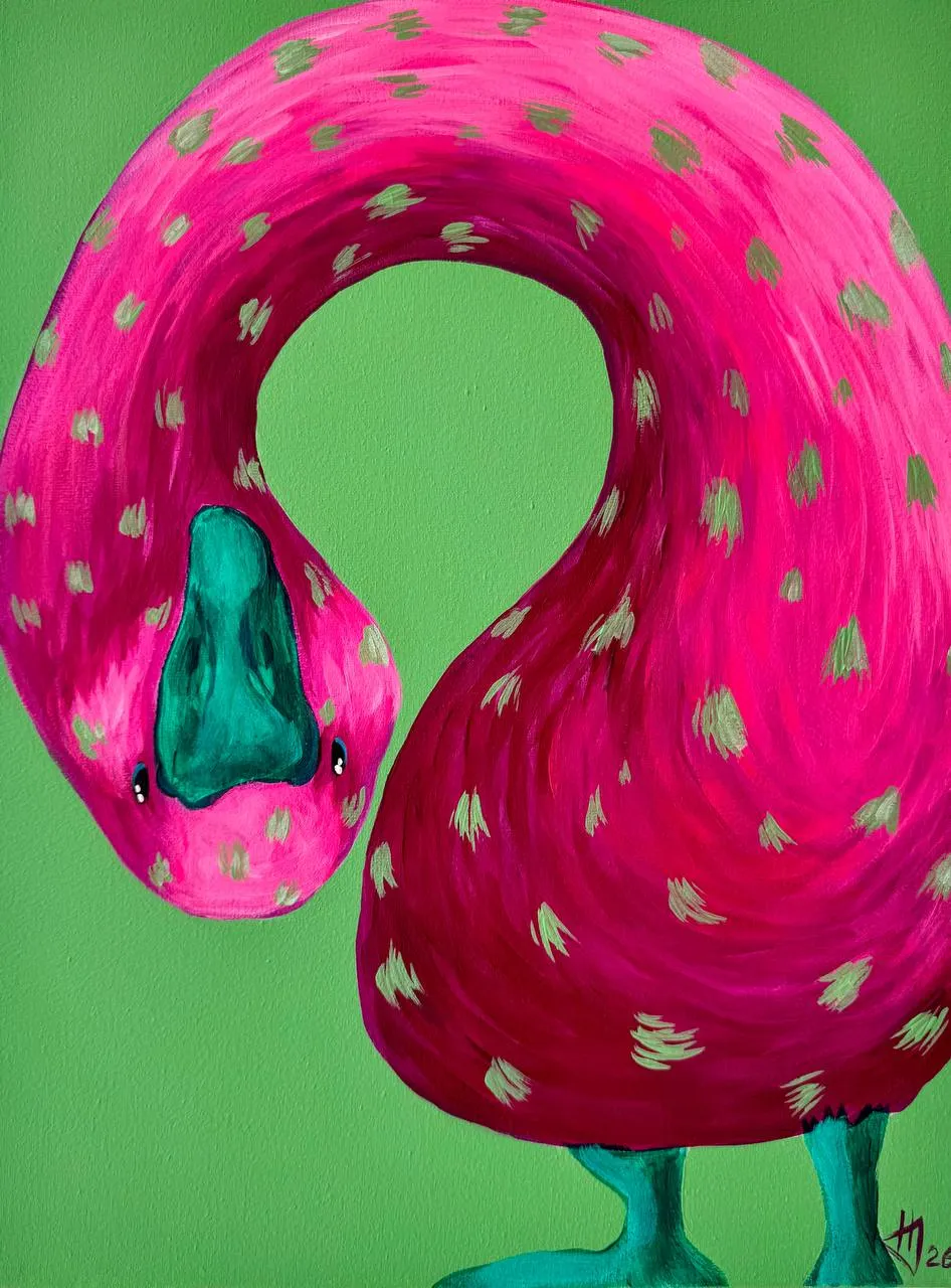 Image of Tight by Ivanka Nechyporyk, size: 30x40cm, made of Acrylic on canvas, Painting medium, from Kyiv, priced at $350