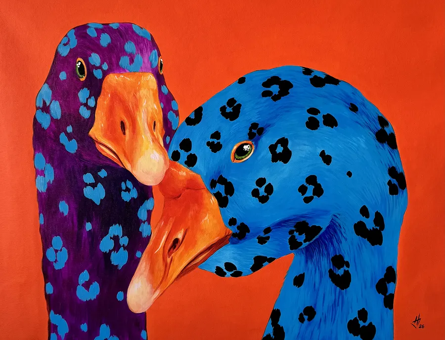 Image of Touch by Ivanka Nechyporyk, size: 60x80 cm, made of Acrylic on canvas , Painting medium, from Kyiv, priced at $900