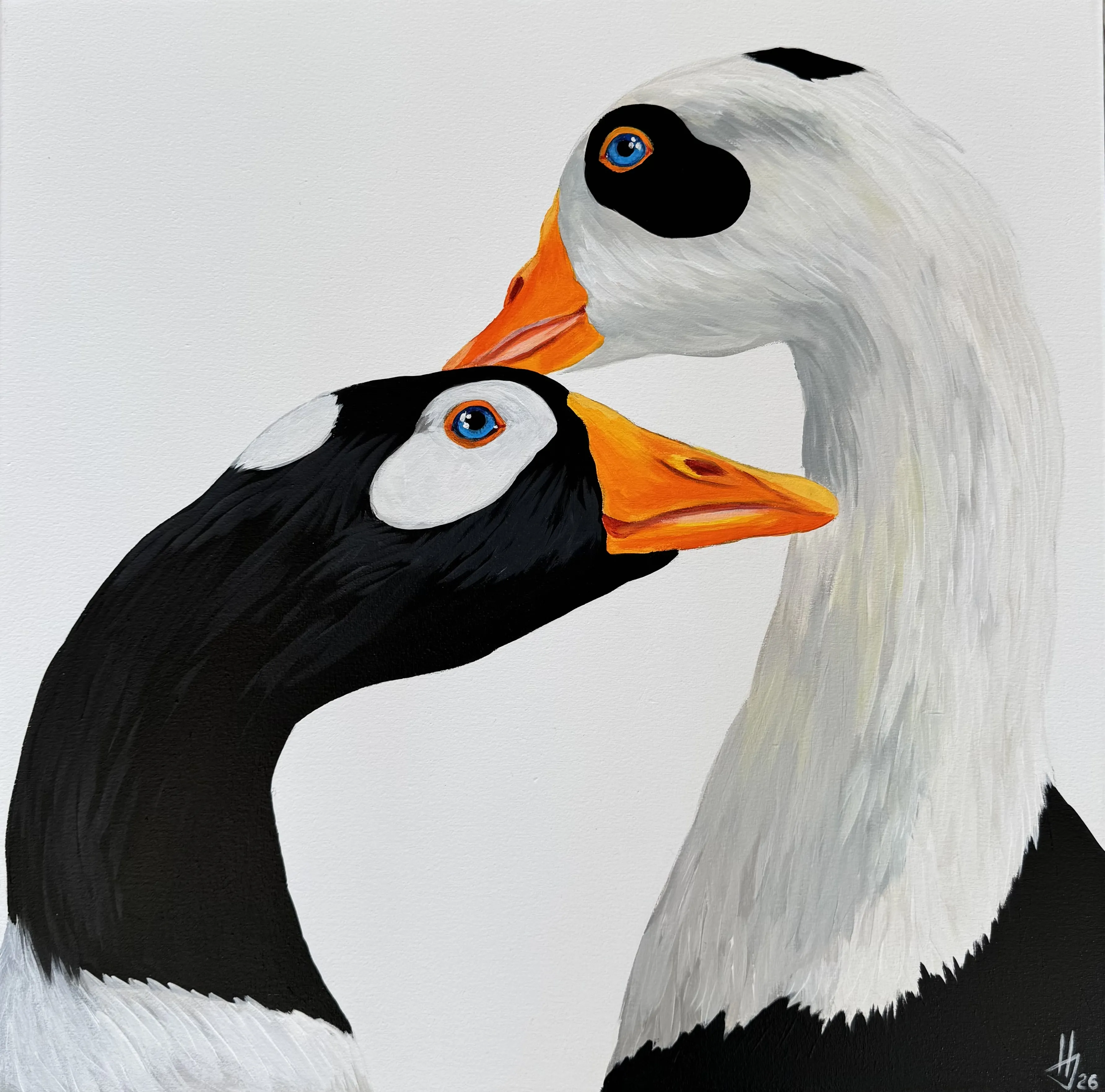 Image of Yin-Yang by Ivanka Nechyporyk, size: 50x50cm, made of Acrylic on canvas , Painting medium, from Kyiv, priced at $600