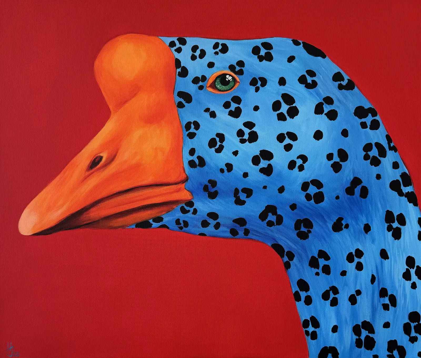 Image of Leo goose by Ivanka Nechyporyk, size: 60x70cm, Painting medium, priced at $800