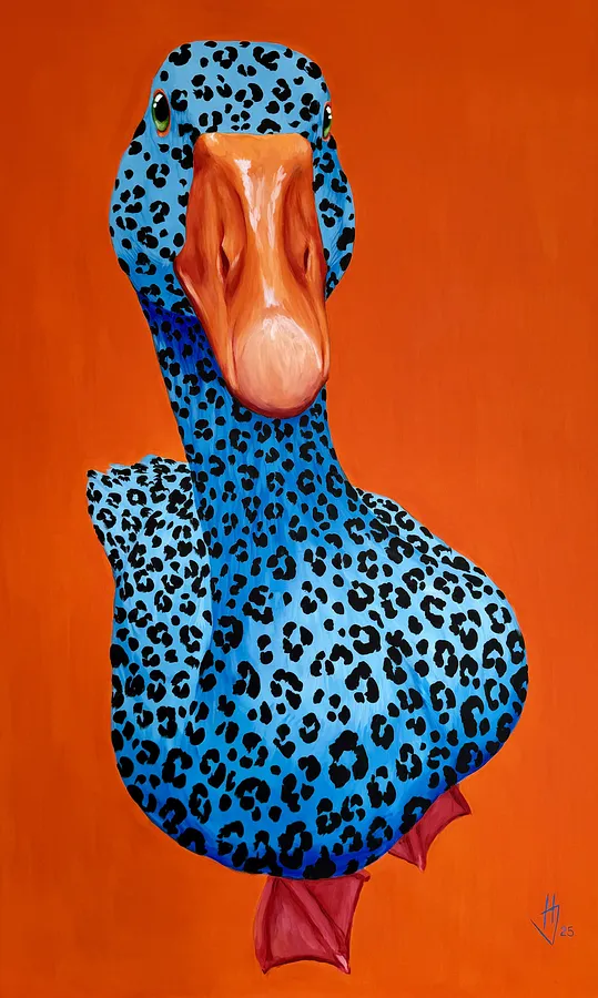 Image of Leopard by Ivanka Nechyporyk, size: 90x145cm, Painting medium, priced at $3400 Photo 1 of 6.