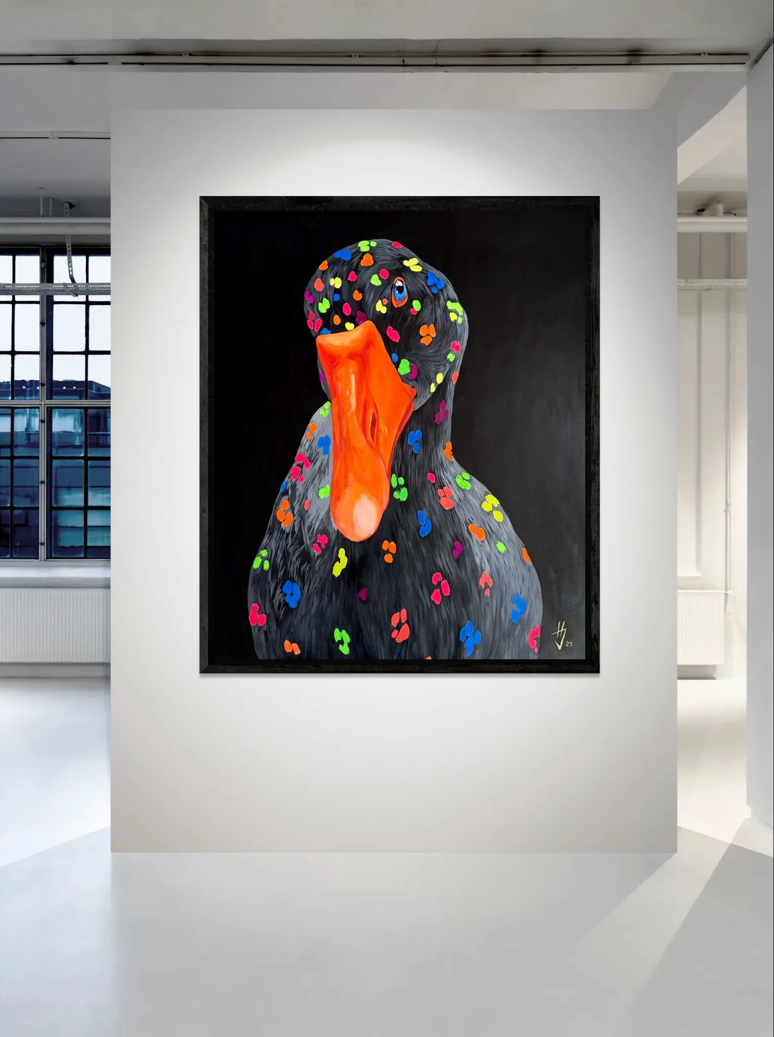 Image of Light in the darkness by Ivanka Nechyporyk, size: 145x125cm, made of Acrylic on canvas, Painting medium, from Kyiv, priced at $3600 Photo 2 of 5.