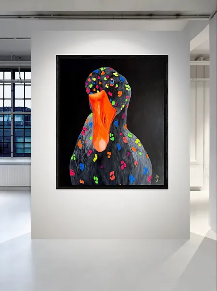 Image of Light in the darkness by Ivanka Nechyporyk, size: 145x125cm, made of Acrylic on canvas, Painting medium, from Kyiv, priced at $3600 Photo 2 of 5.