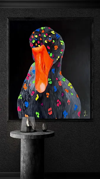 Image of Light in the darkness by Ivanka Nechyporyk, size: 145x125cm, made of Acrylic on canvas, Painting medium, from Kyiv, priced at $3600 Photo 4 of 5.