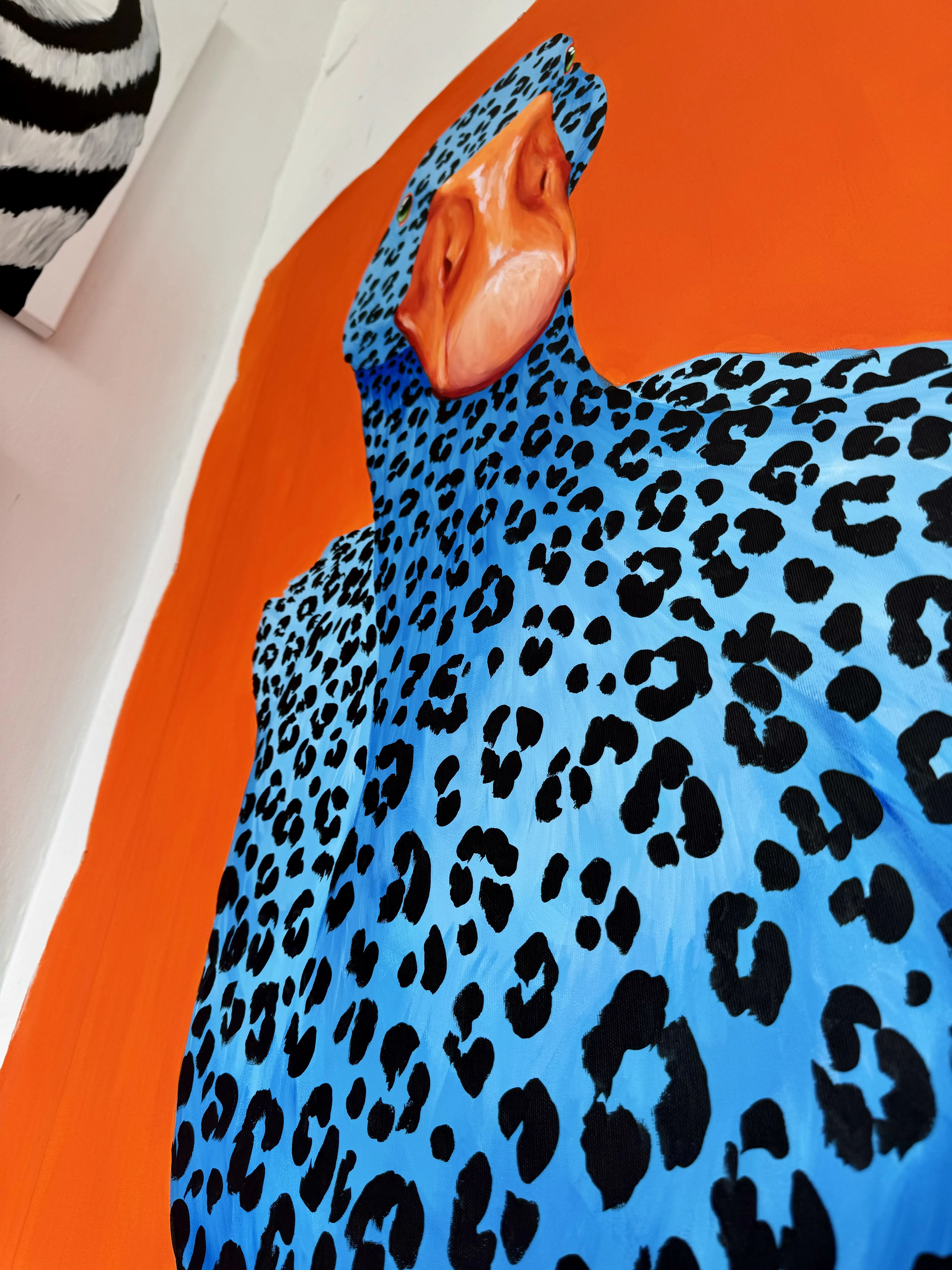 Image of Leopard by Ivanka Nechyporyk, size: 90x145cm, Painting medium, priced at $3400 Photo 6 of 6.
