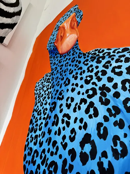 Image of Leopard by Ivanka Nechyporyk, size: 90x145cm, Painting medium, priced at $3400 Photo 6 of 6.