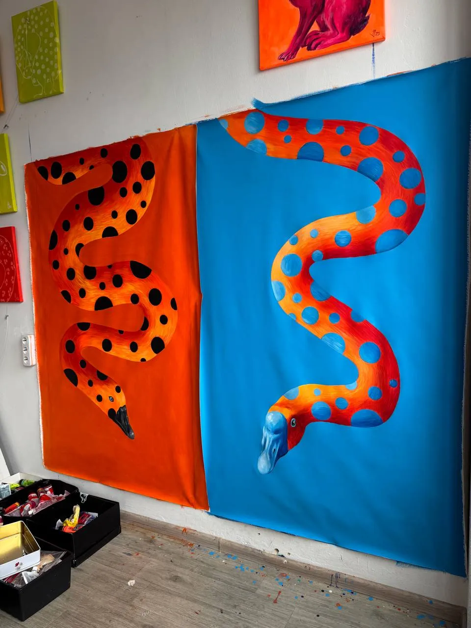 Image of Untitled by Ivanka Nechyporyk, size: 150x91 cm, made of Acrylic on canvas, Painting medium, from Kyiv, priced at $3400 Photo 2 of 2.