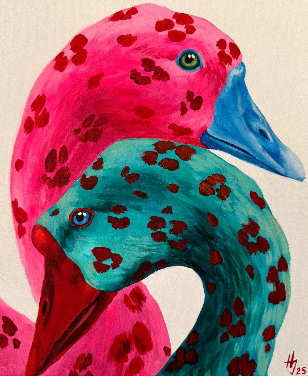 Image of Untitled by Ivanka Nechyporyk, size: 30x25 cm, made of Acrylic on canvas, Painting medium, from Kyiv